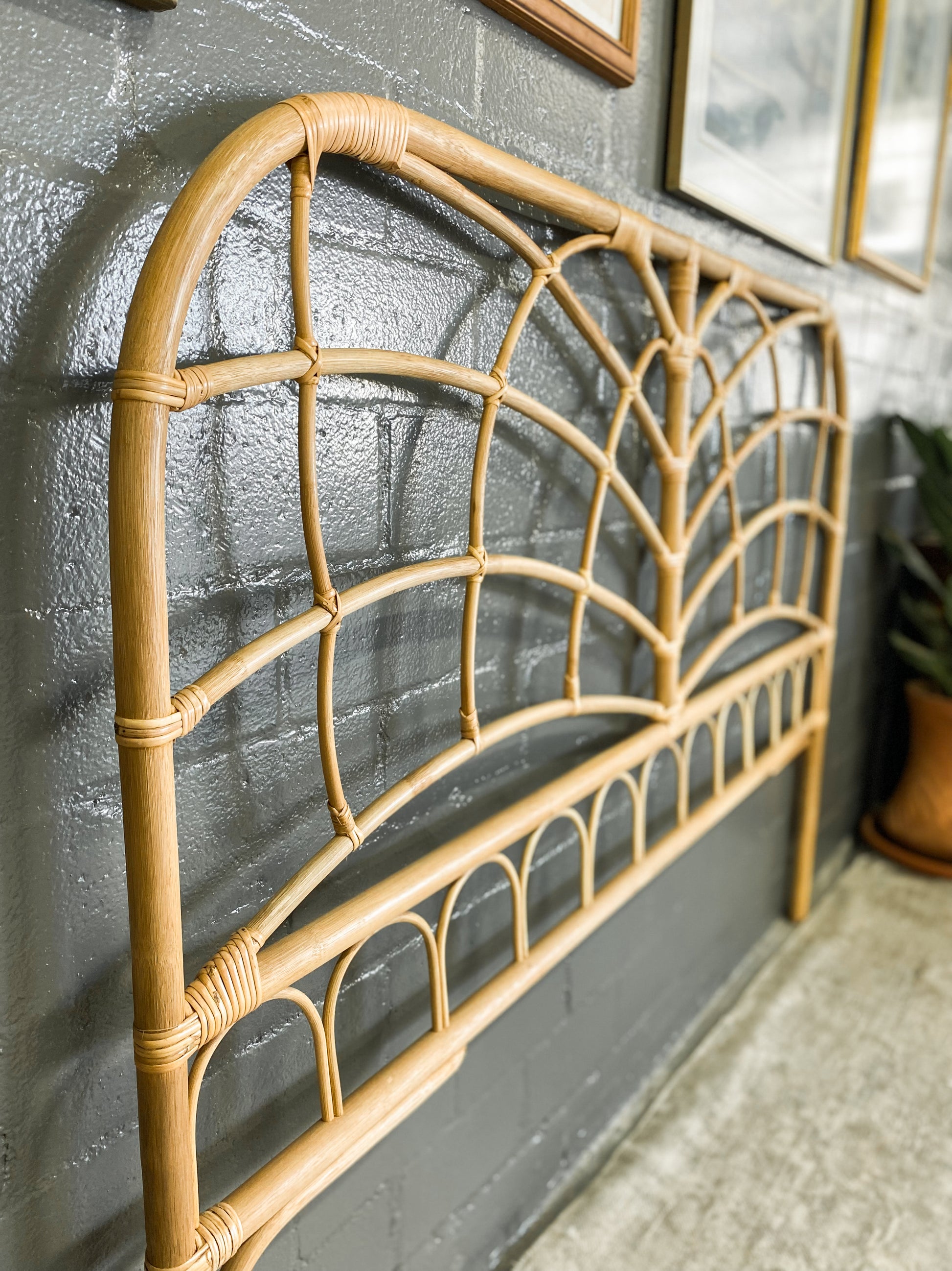 Queen Cane Headboard The Thrifty Duo