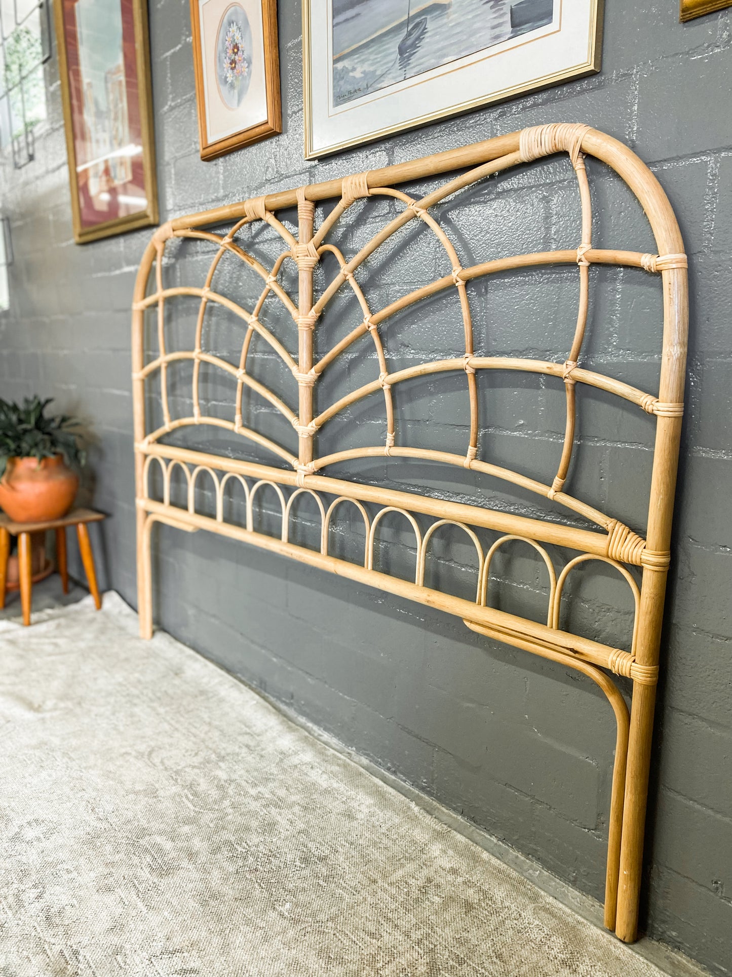 Queen Cane Headboard The Thrifty Duo