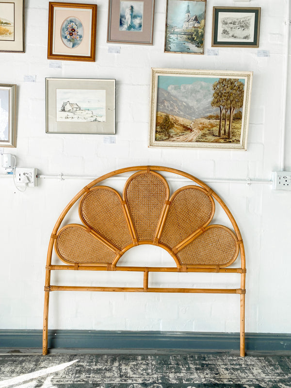 Petal Cane Headboard The Thrifty Duo