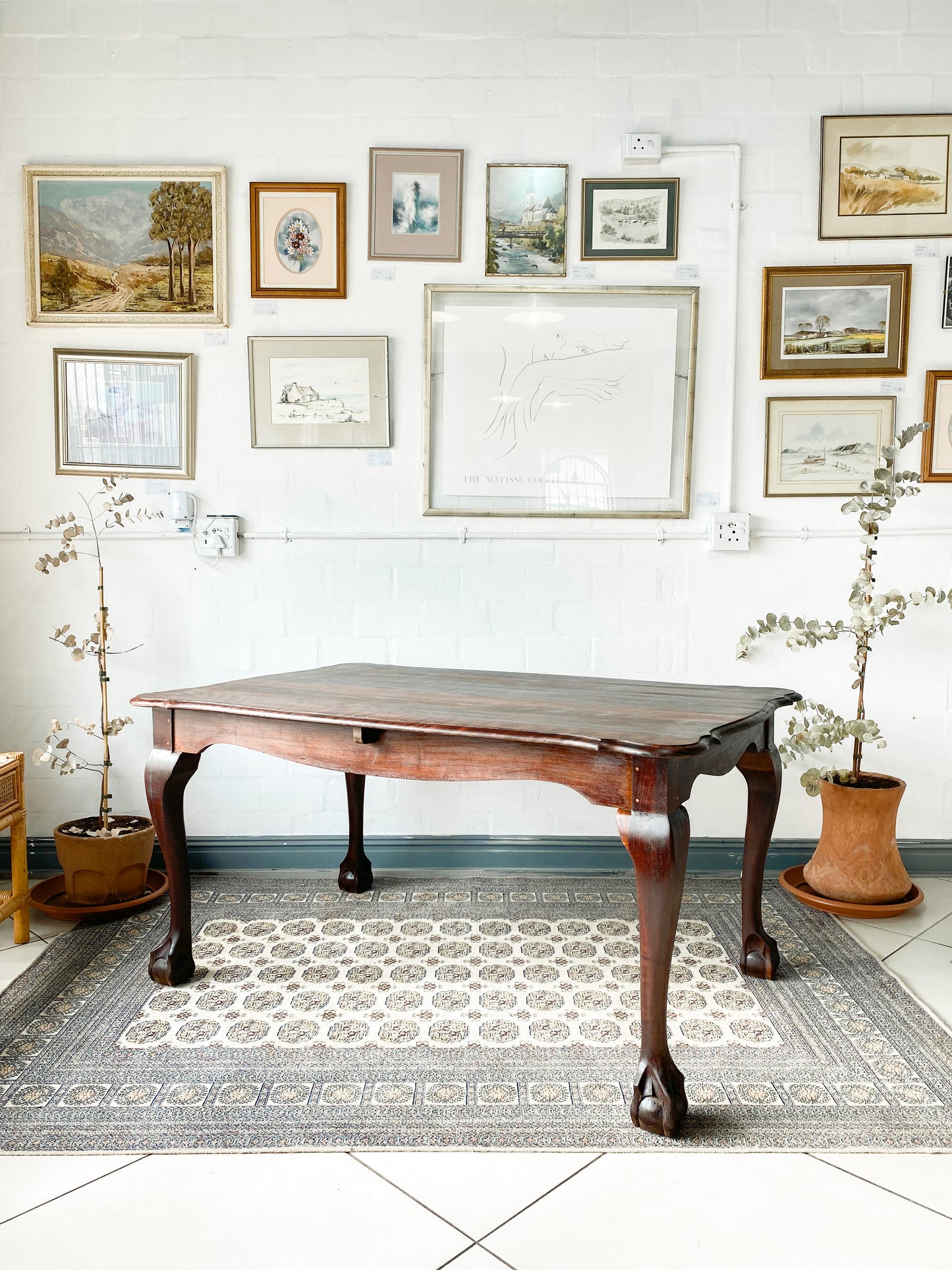 Ball and Claw Imbuia Dining Table The Thrifty Duo