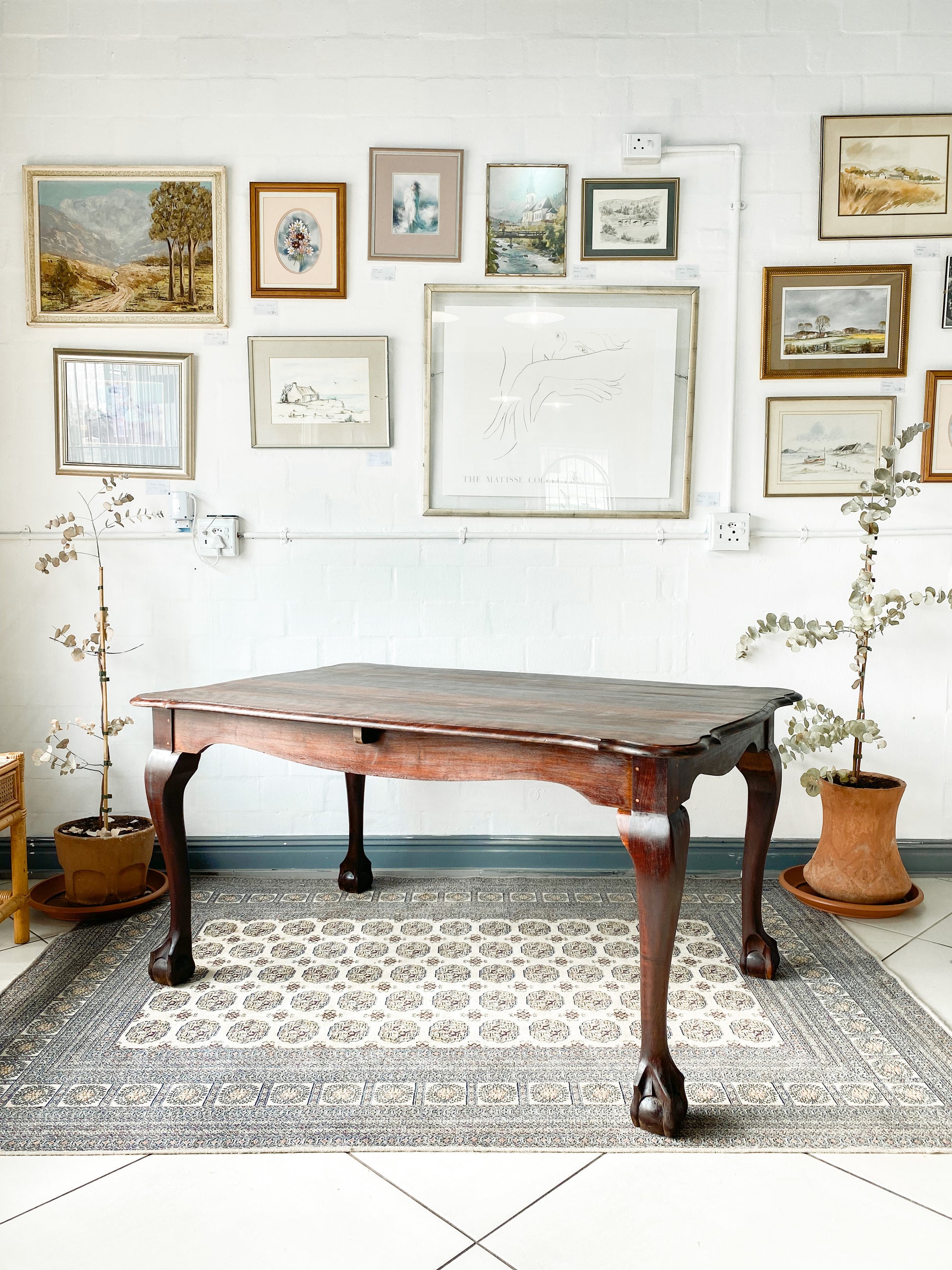 Ball and Claw Imbuia Dining Table The Thrifty Duo