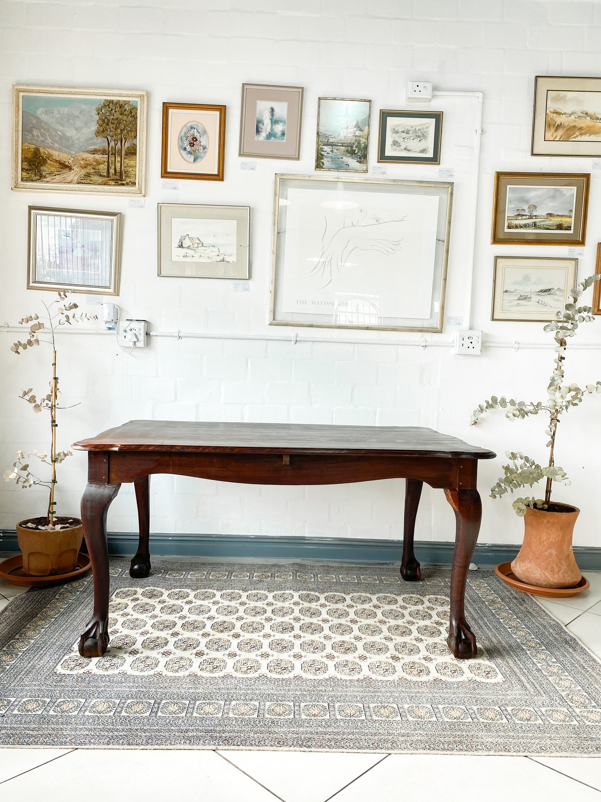 Ball and Claw Imbuia Dining Table The Thrifty Duo