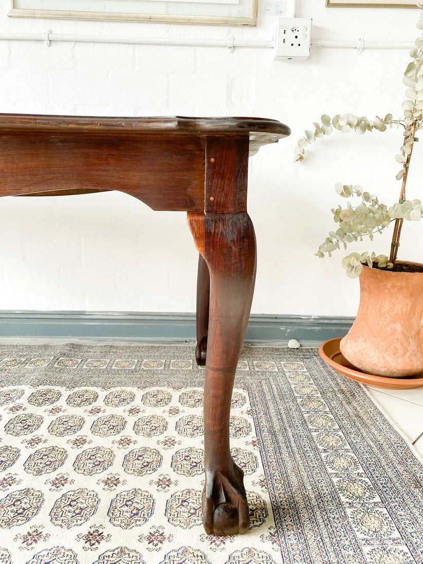 Ball and Claw Imbuia Dining Table The Thrifty Duo